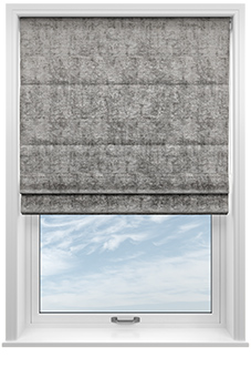Anaconda, Metallic Grey - Roman Blind